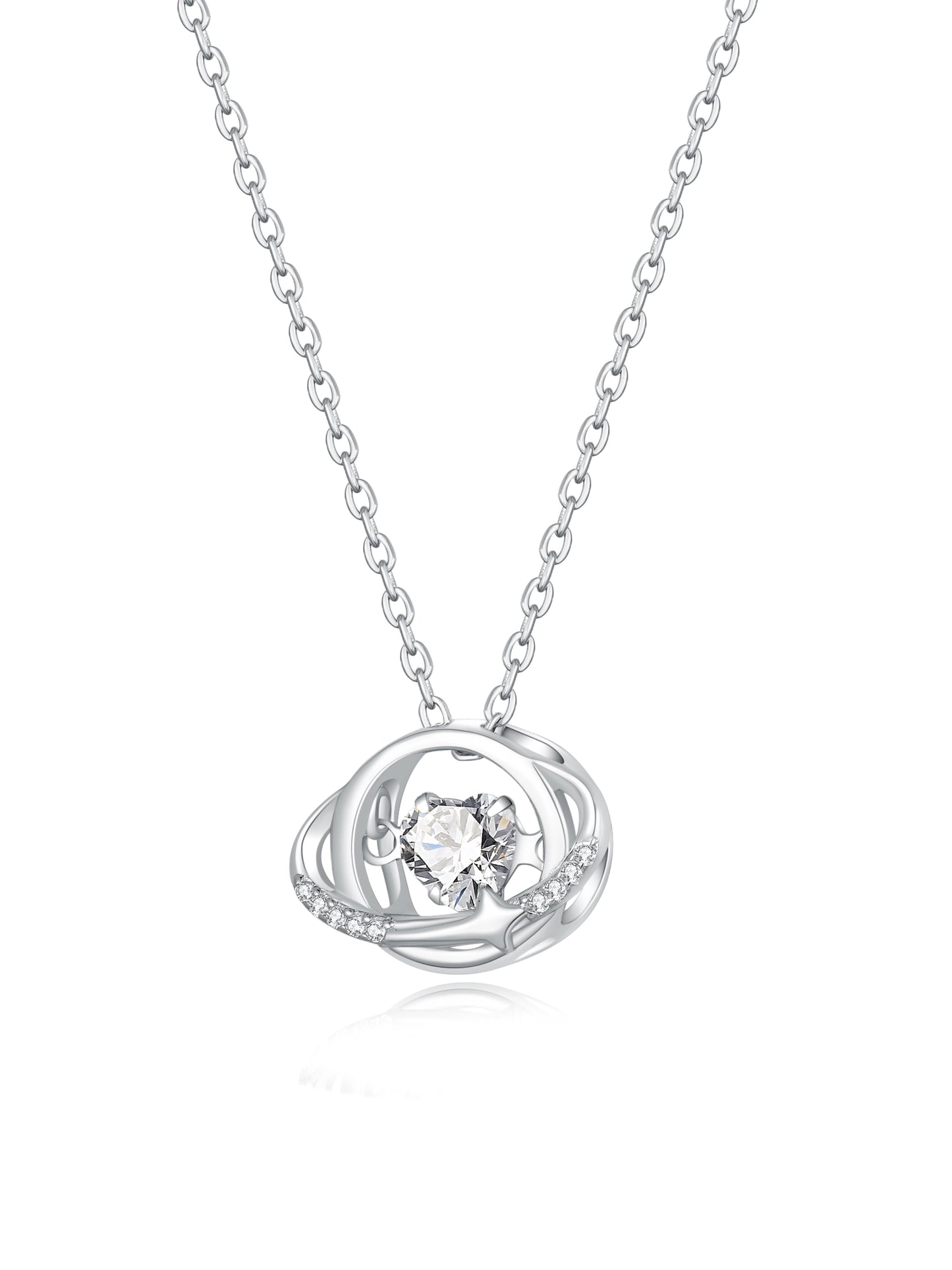 Weiling original heart of the galaxy necklace S925  silver.