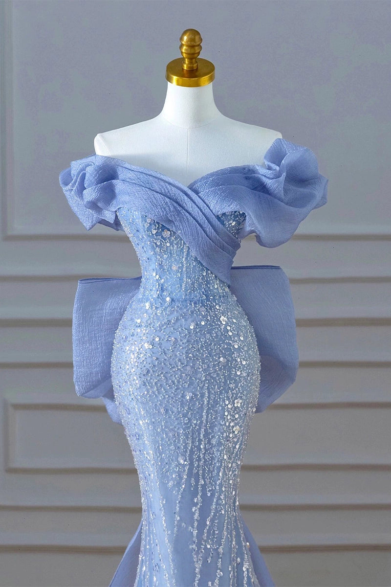 , Blue evening dresses,